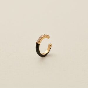 Made by Mary Eclipse Enamel Ear Cuff - Black